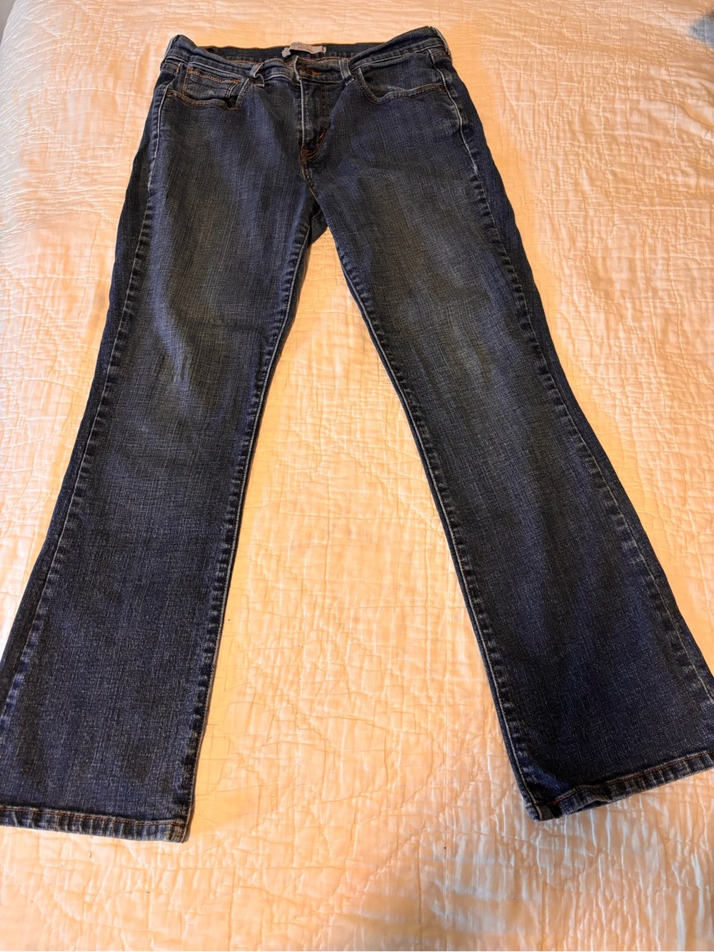 Levi's Women’s Dark Blue Bootcut Jeans with Styled Pockets